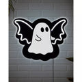 Ghost Bat Neon LED Light-Up Sign