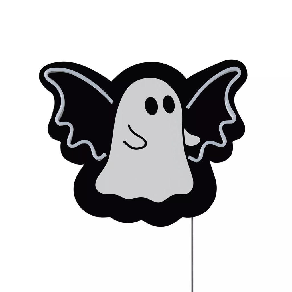 Ghost Bat Neon LED Light-Up Sign