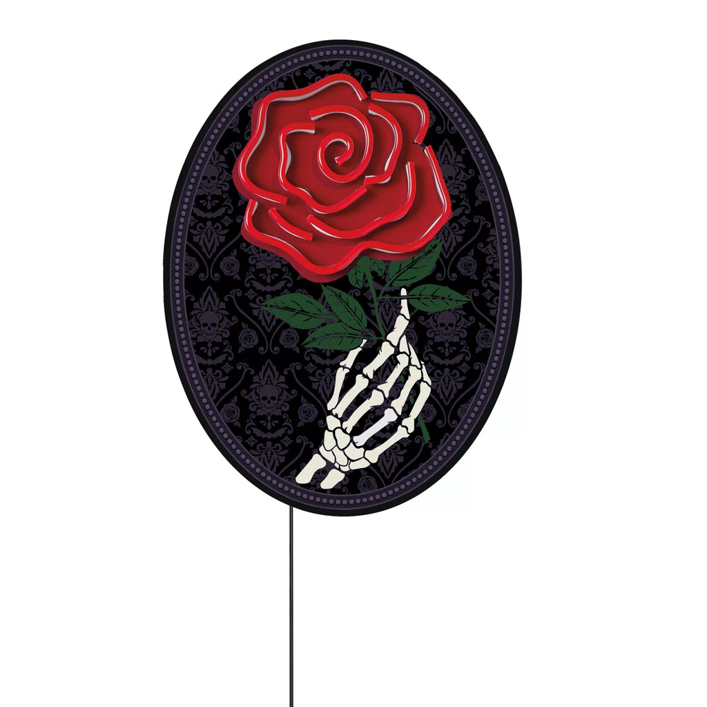 Undying Love Rose Neon LED Light-Up Sign