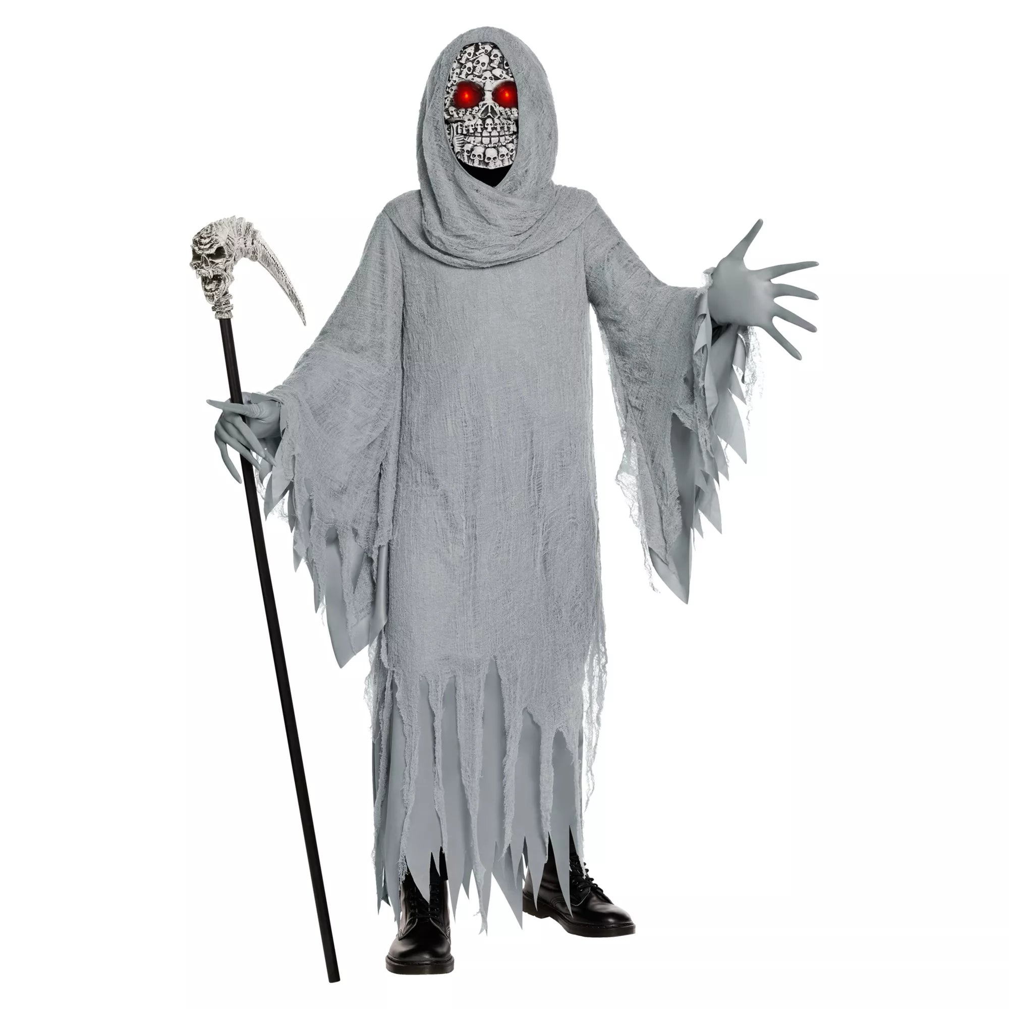 Kids Light-Up Skull Reaper Costume