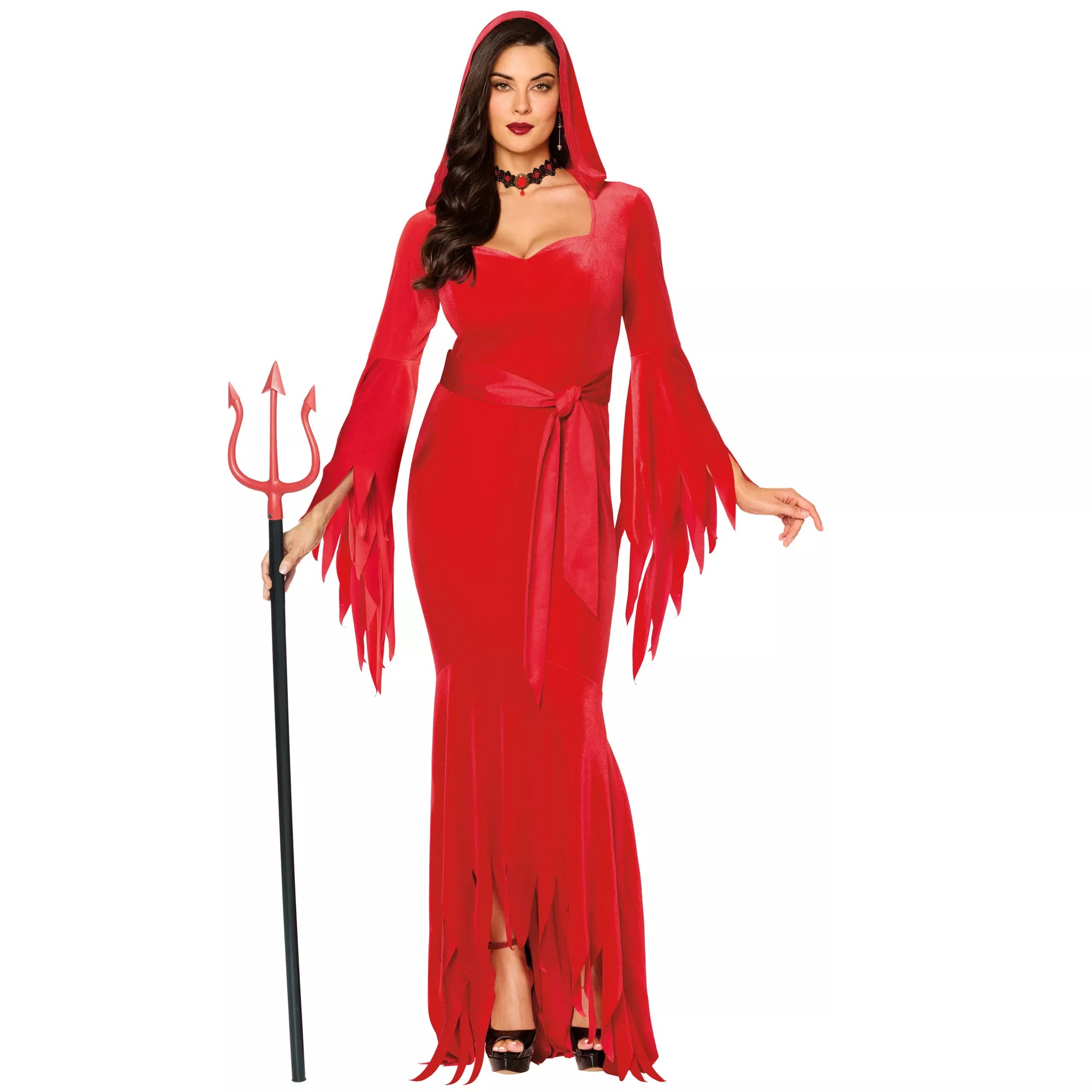 Adult Red Hooded Robe