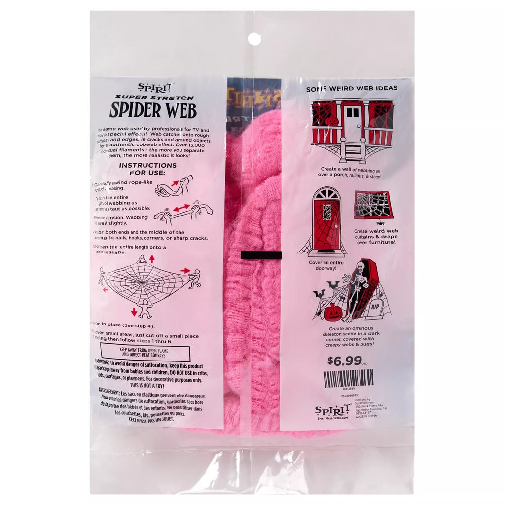 Super Stretch Spider Web Pink