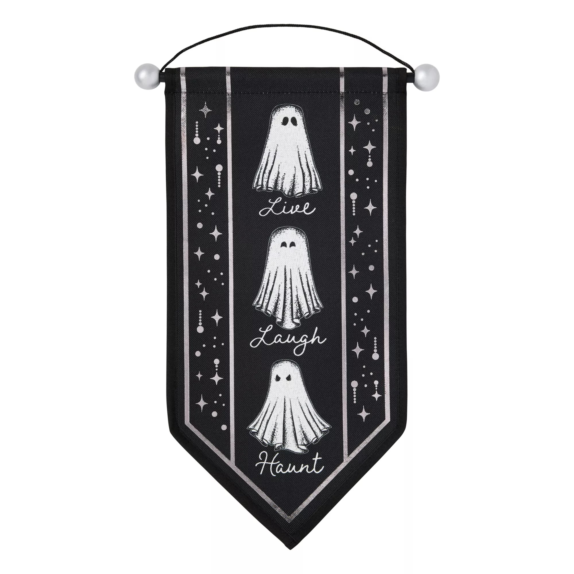 Ghost Live Laugh Haunt Banner