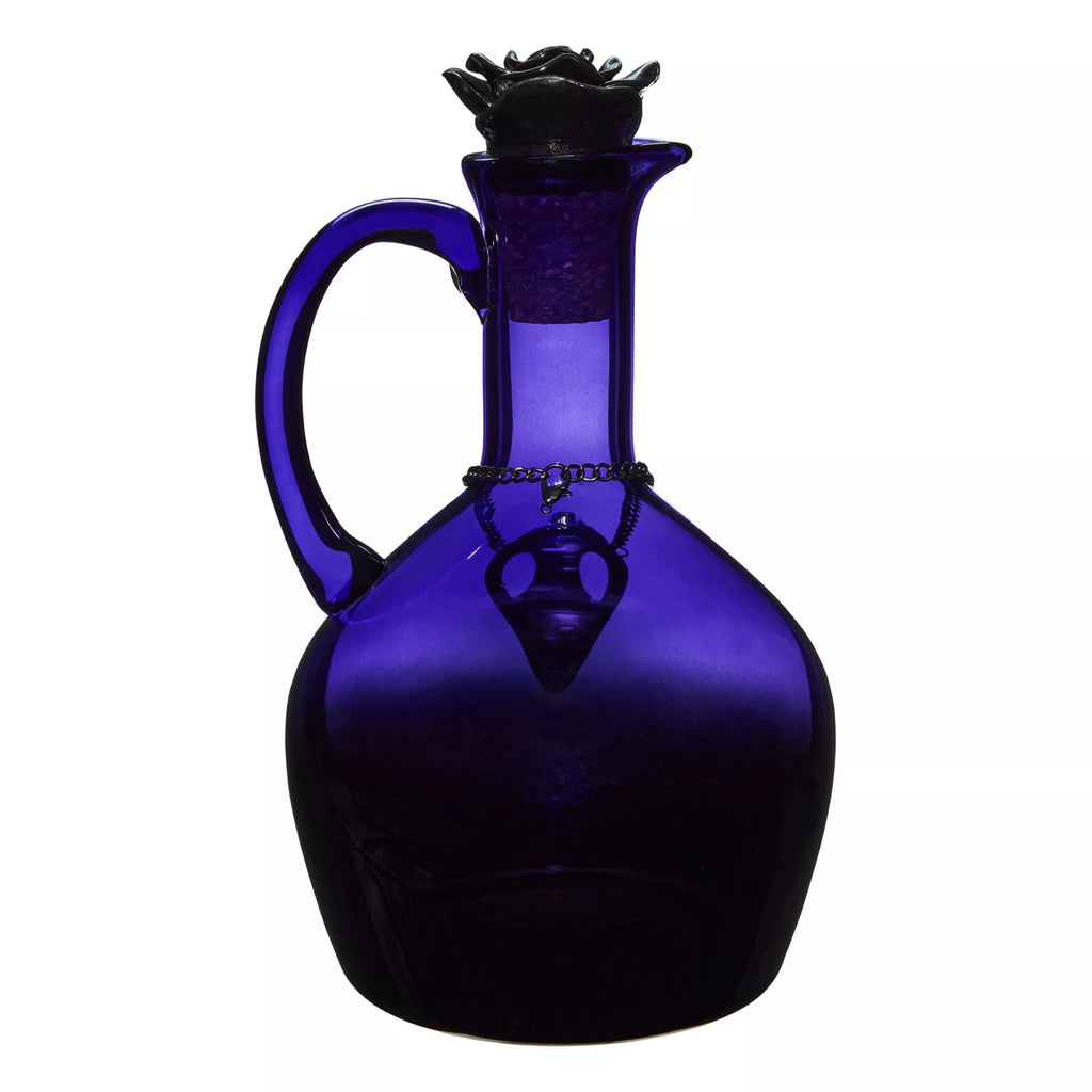 Purple Gothic Glass Rose Decanter