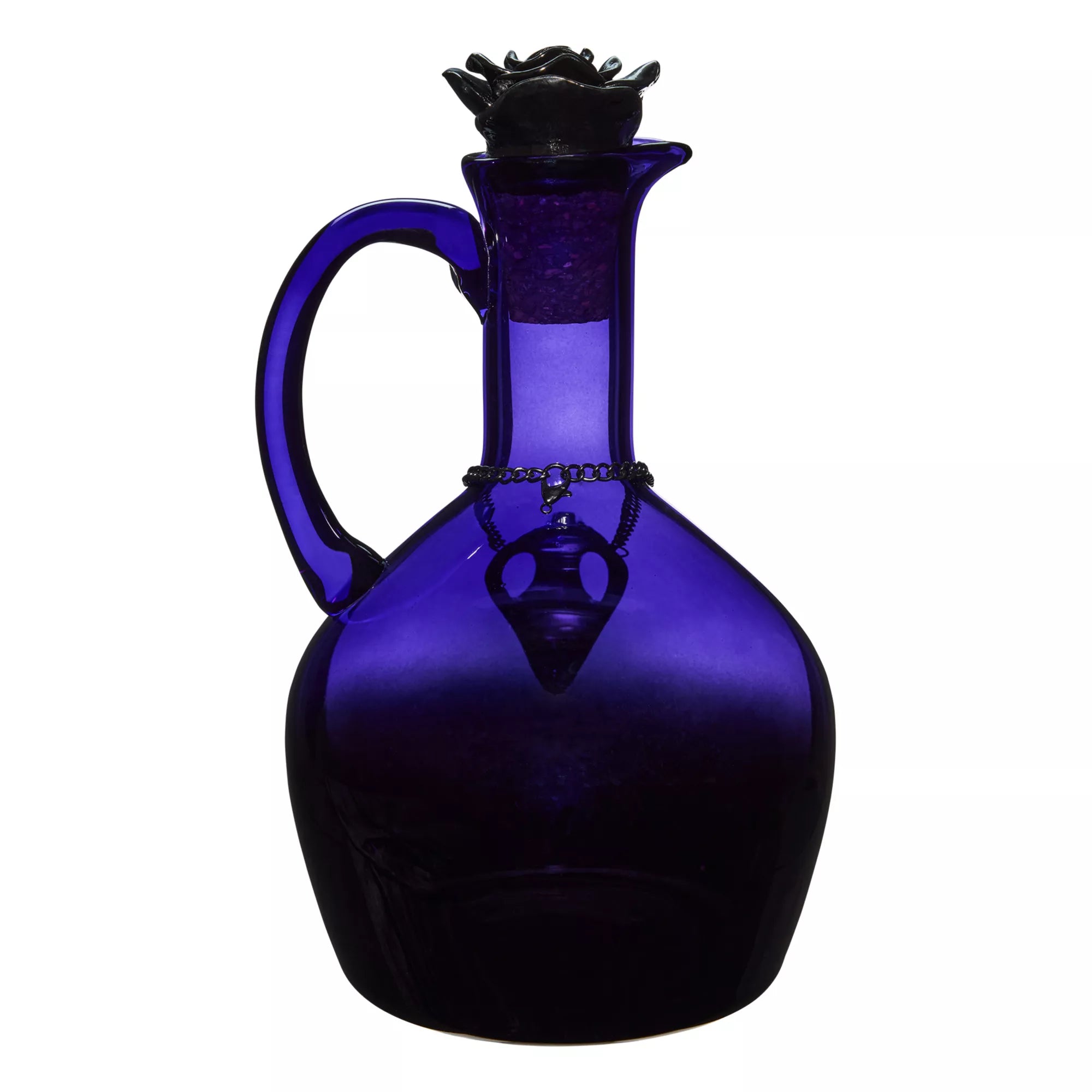 Purple Gothic Glass Rose Decanter