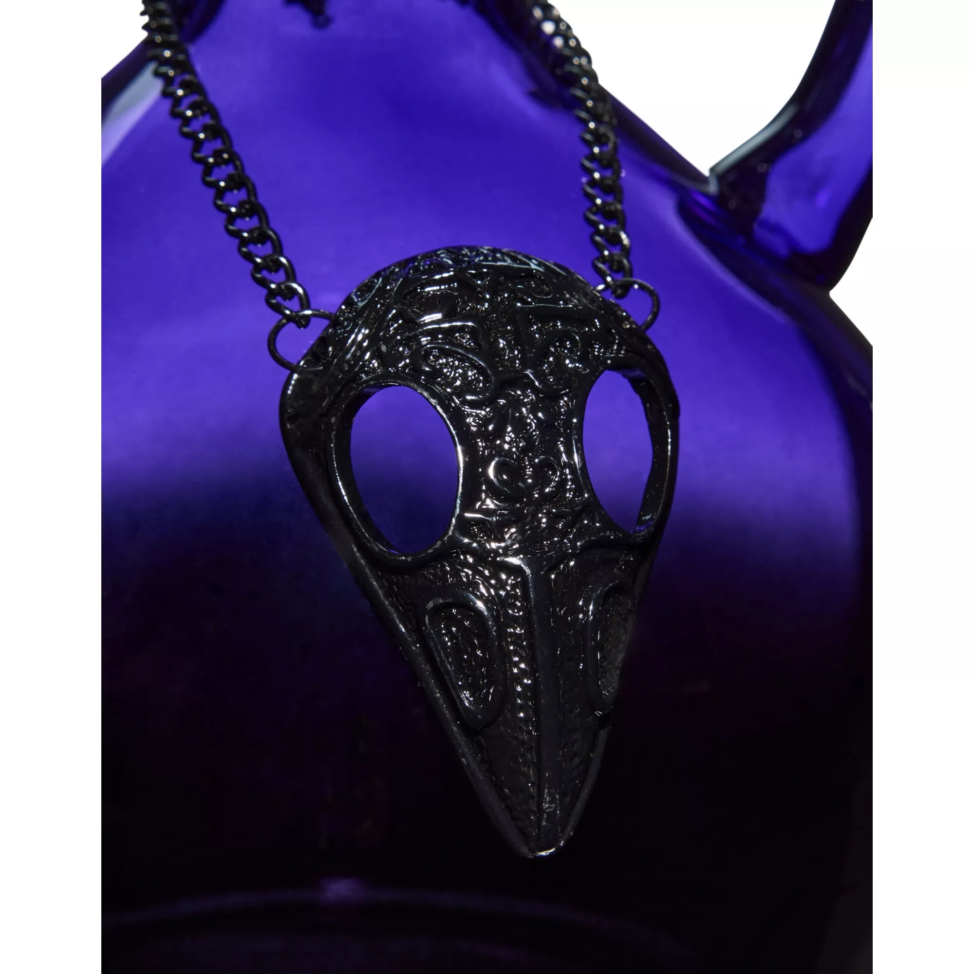 Purple Gothic Glass Rose Decanter
