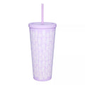 Purple Ghost Cup with Straw - 20 oz.