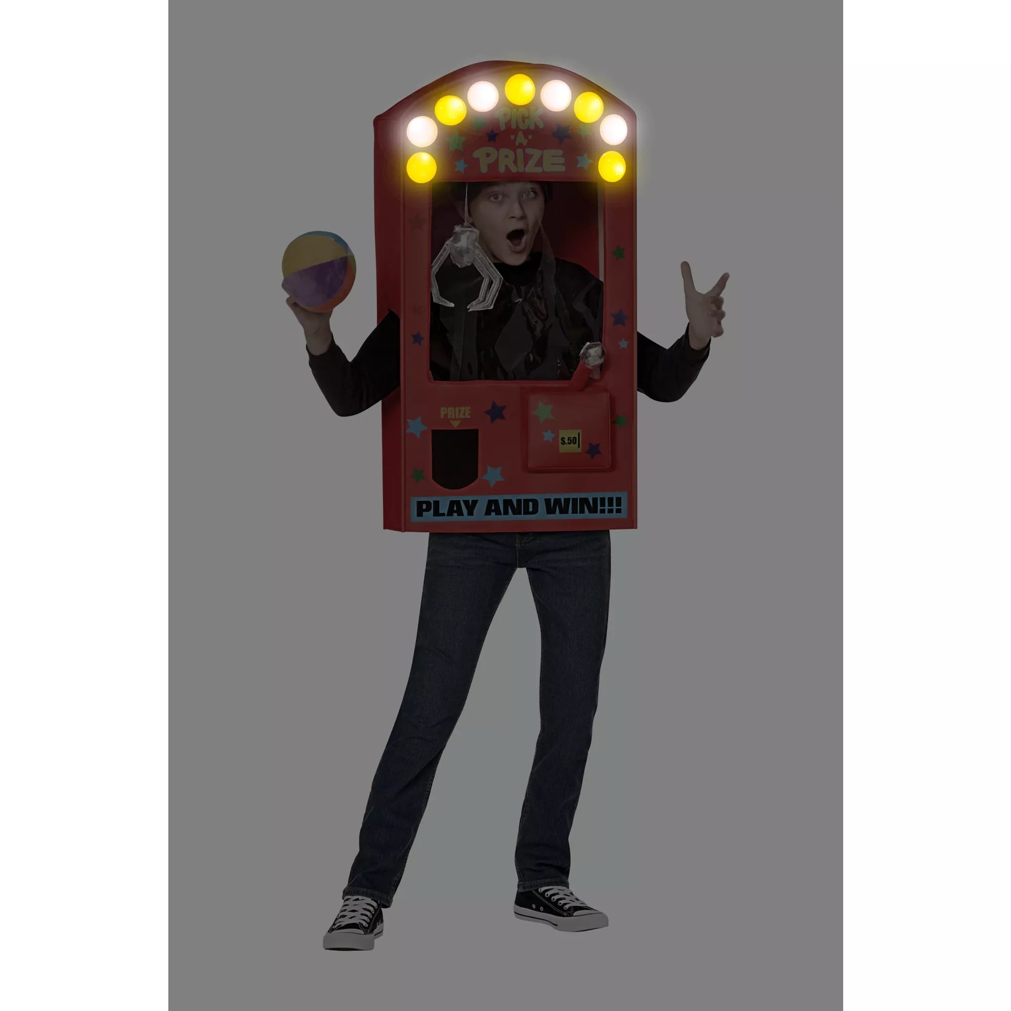 Kids Light-Up Claw Machine 3D Costume