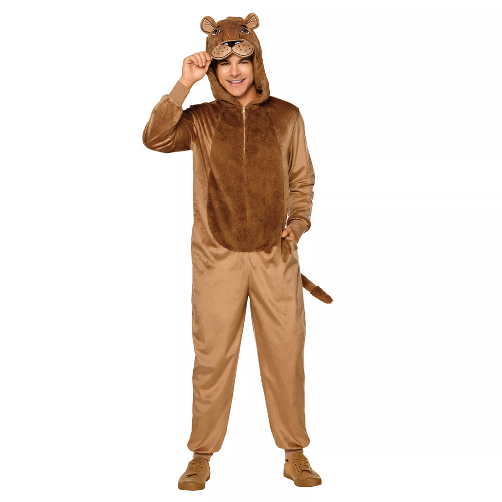 Adult Lion Jumpsuit Costume