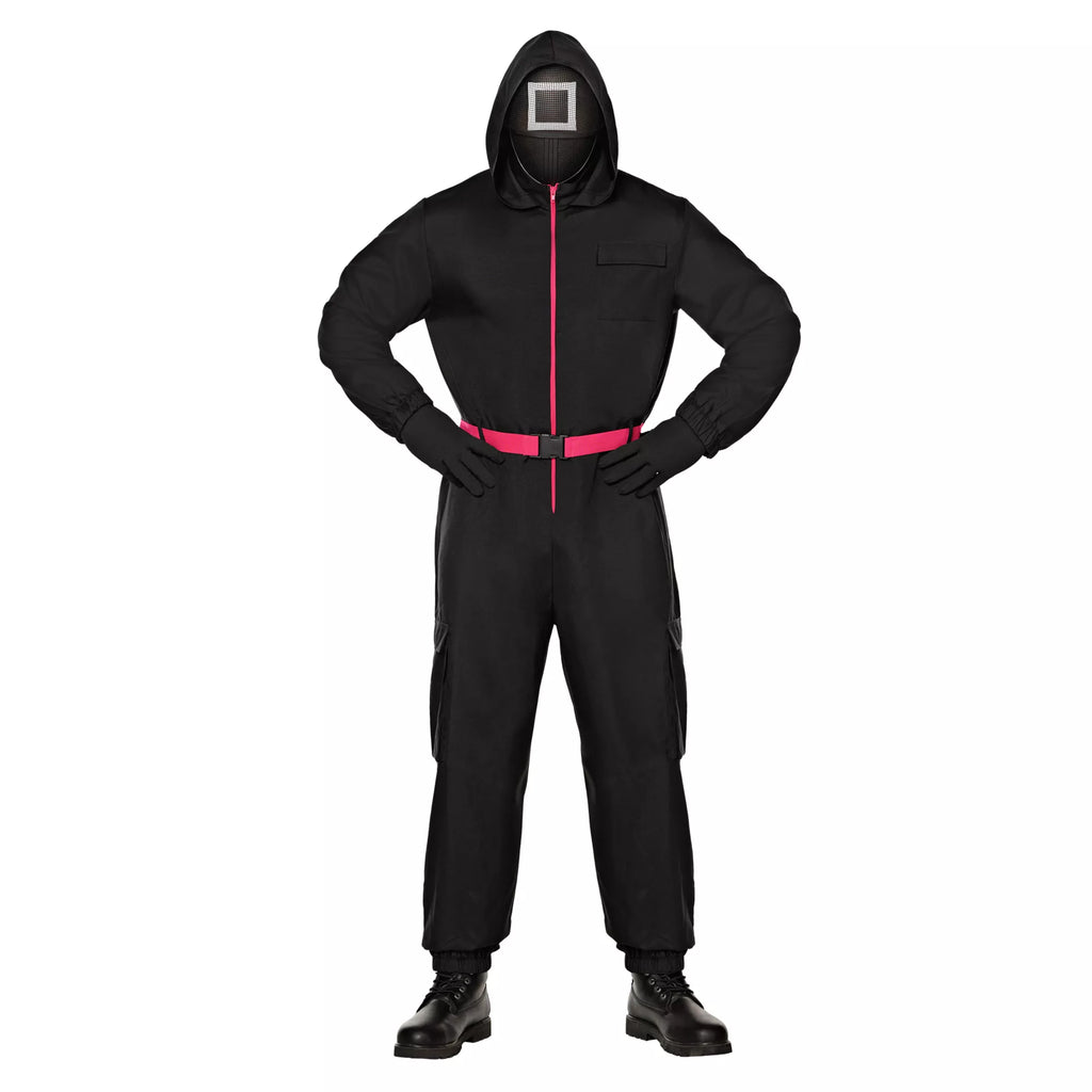 Adult Black Guard Costume -  Squid Game