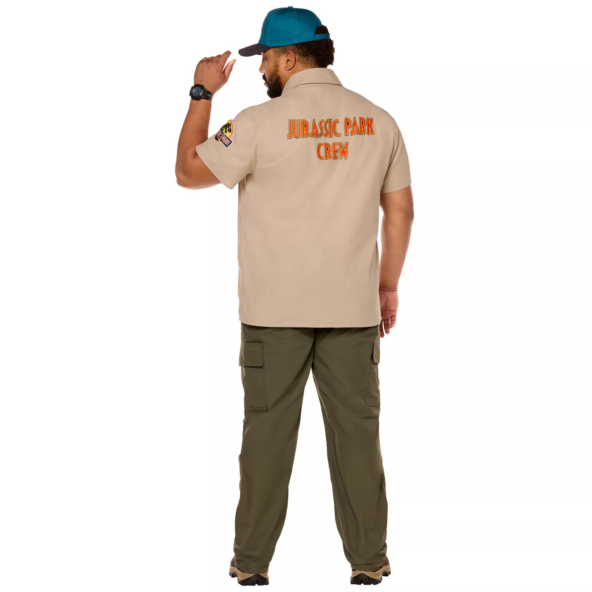 Adult Jurassic Park Work Shirt Costume Kit