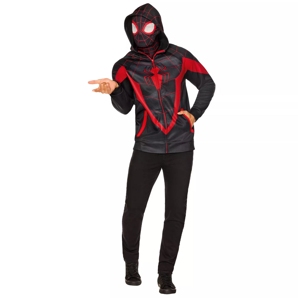 Adult Miles Morales Costume Top and Mask - Spider-Man Classic