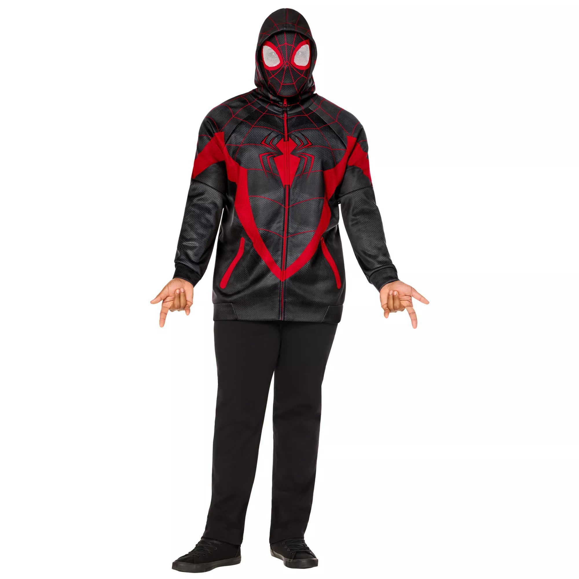 Adult Miles Morales Costume Top and Mask - Spider-Man Classic