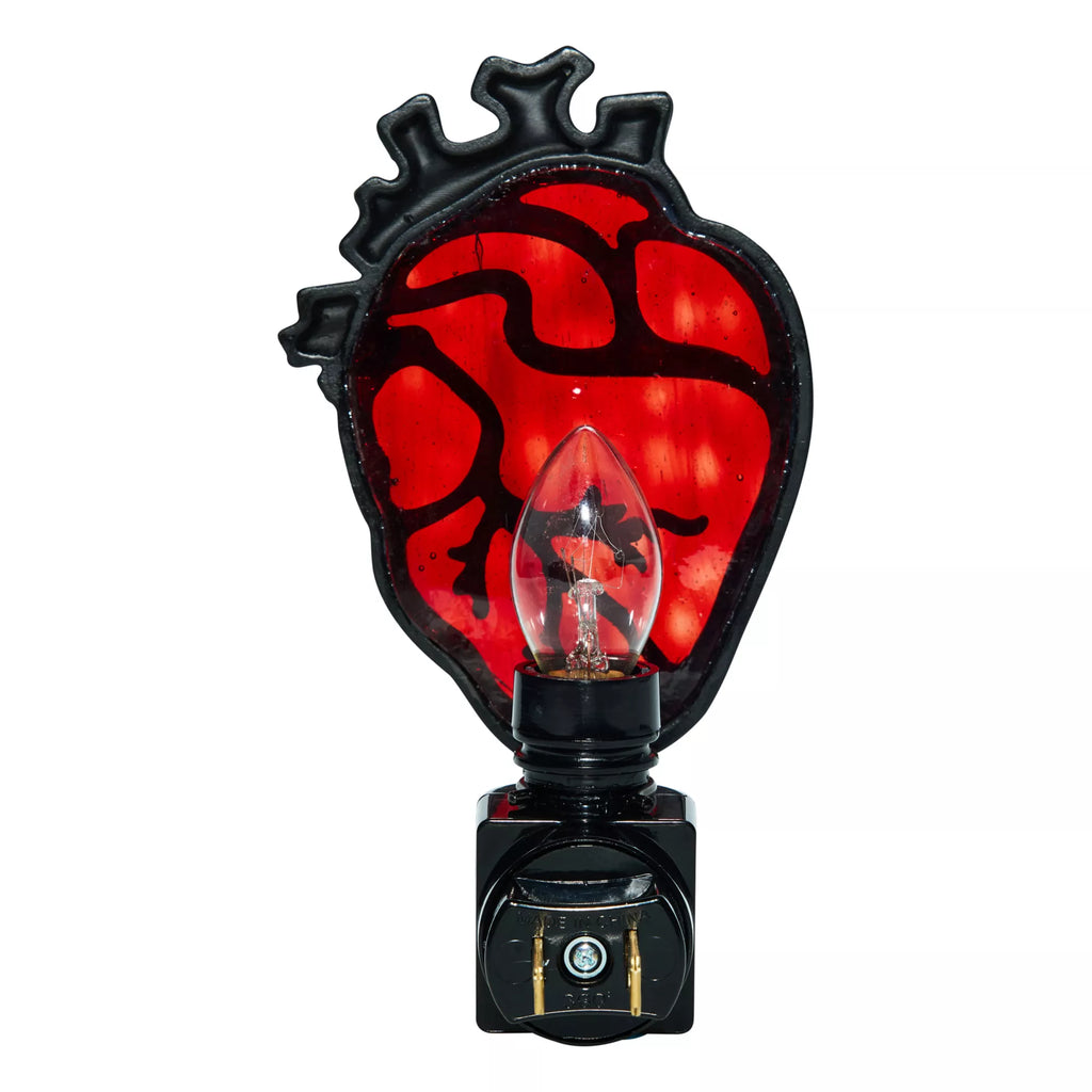 Stained Glass Anatomical Heart Nightlight