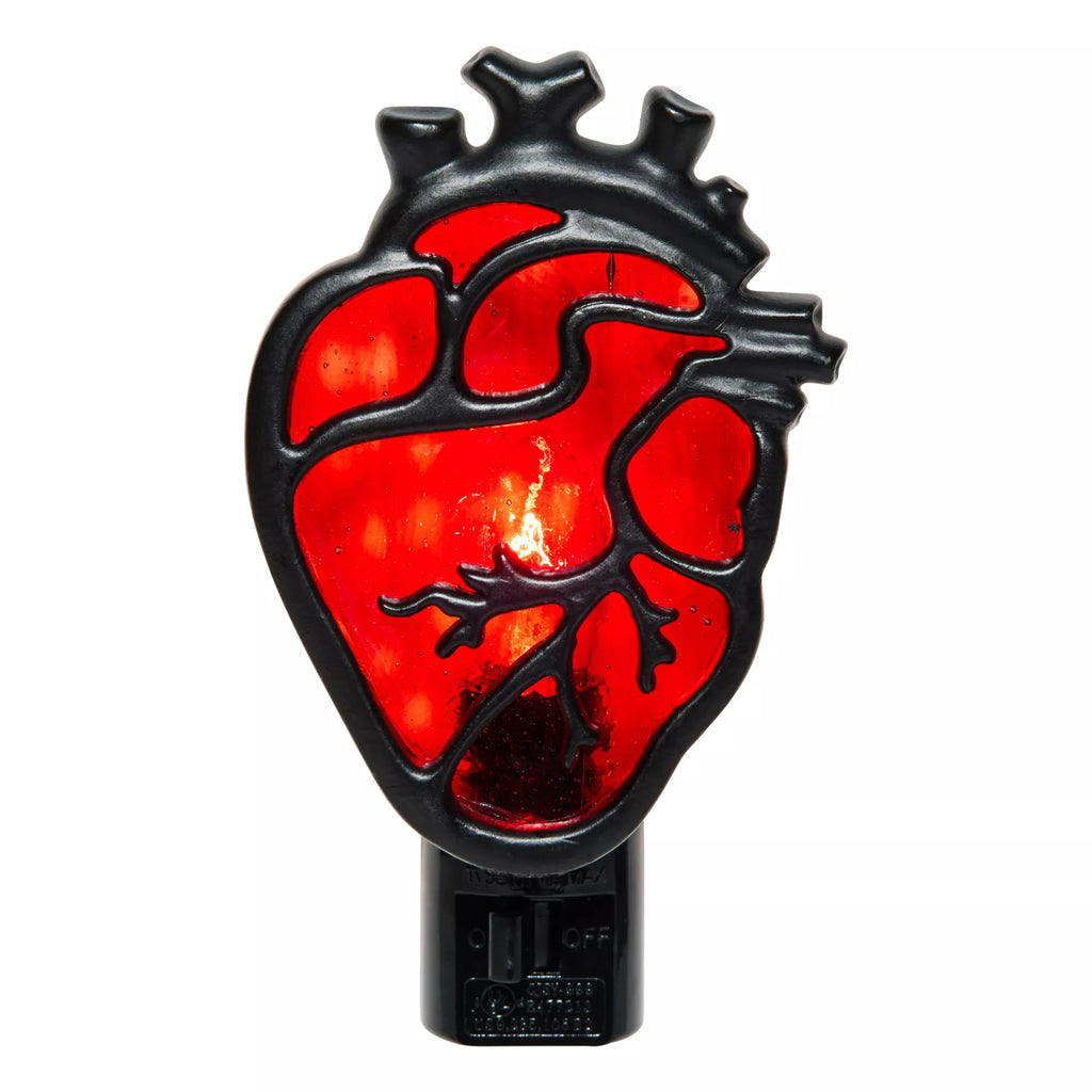 Stained Glass Anatomical Heart Nightlight