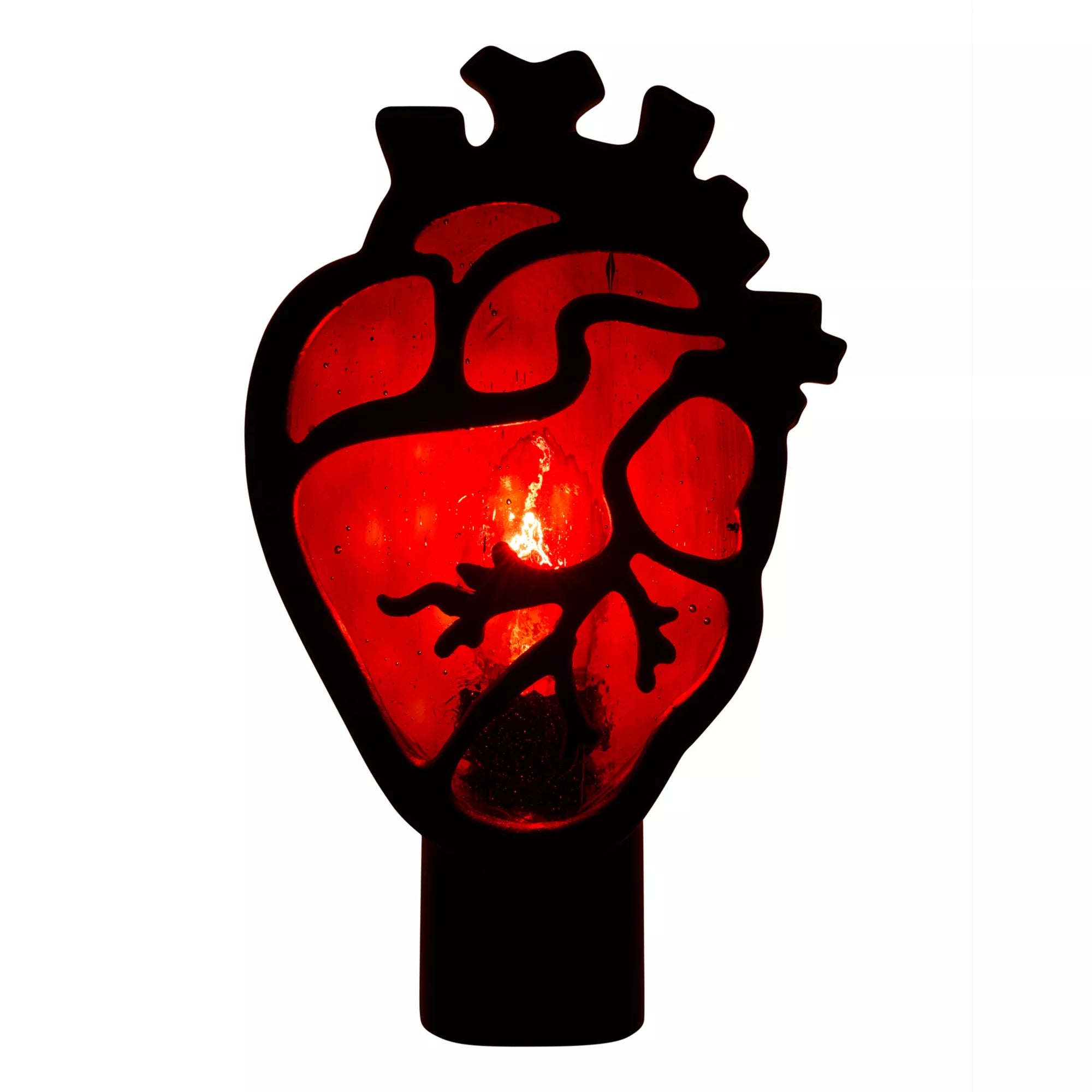 Stained Glass Anatomical Heart Nightlight