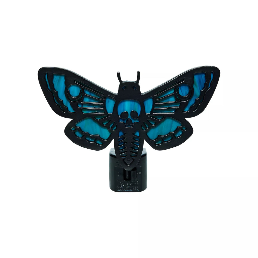Stained Glass Death Moth Nightlight