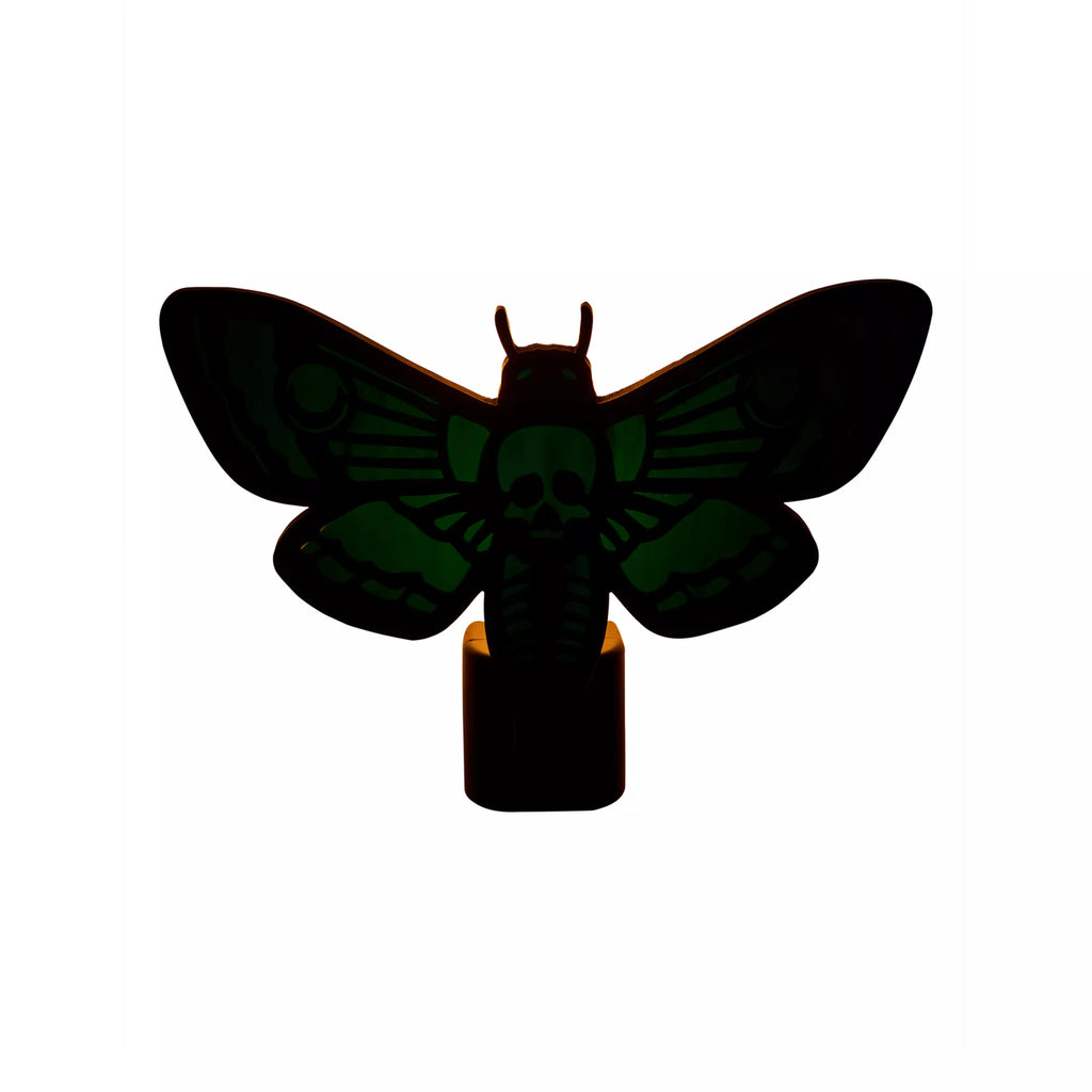 Stained Glass Death Moth Nightlight