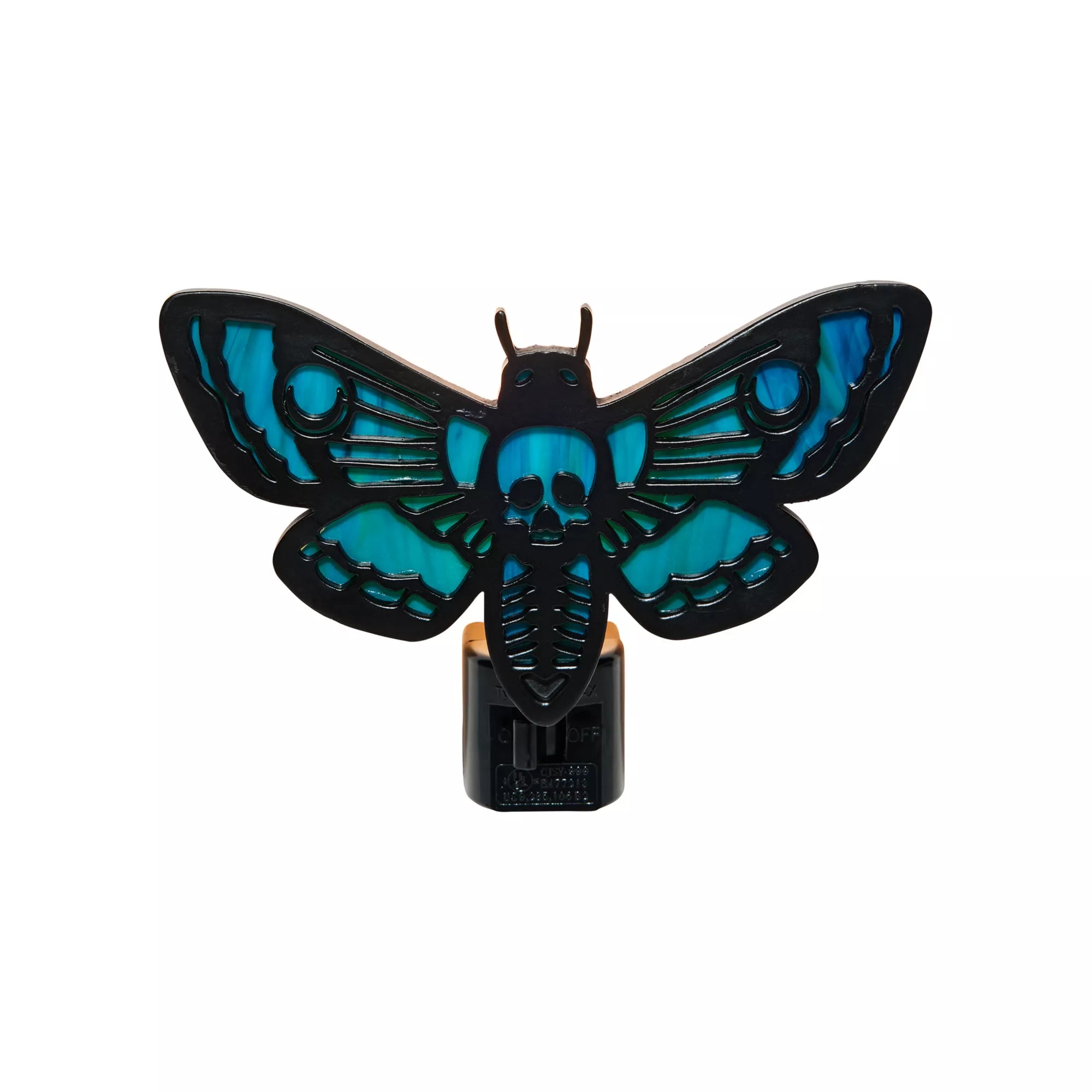 Stained Glass Death Moth Nightlight