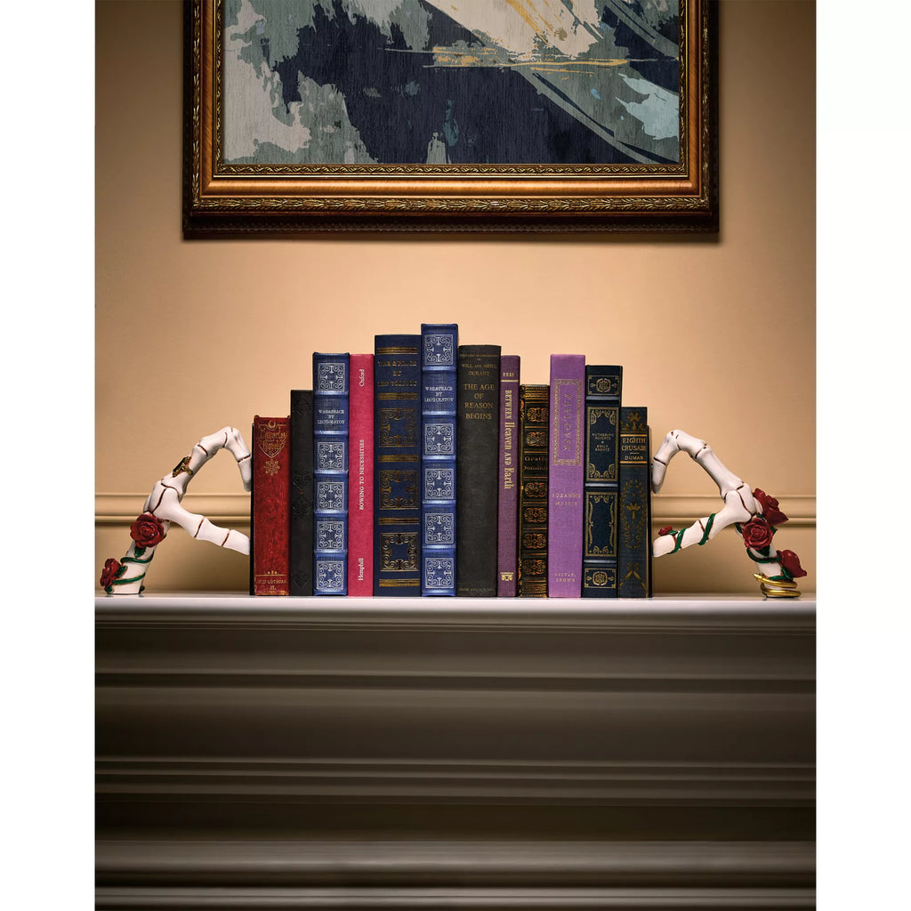 Enchanted Skeleton Heart Bookends