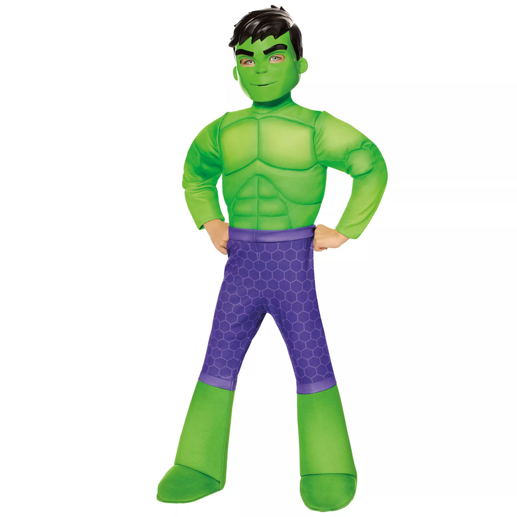 Toddler Hulk Muscle Jumpsuit Costume - Spidey and His Amazing Friends