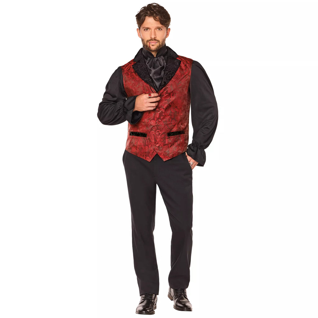 Adult Red Gothic Vampire Twofer Vest