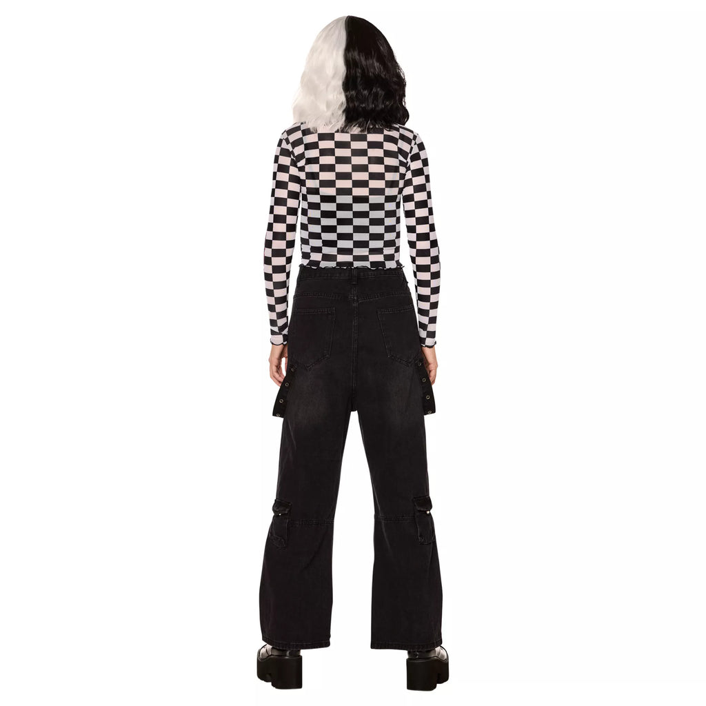Adult Art the Clown Checkered Mesh Top - Terrifier