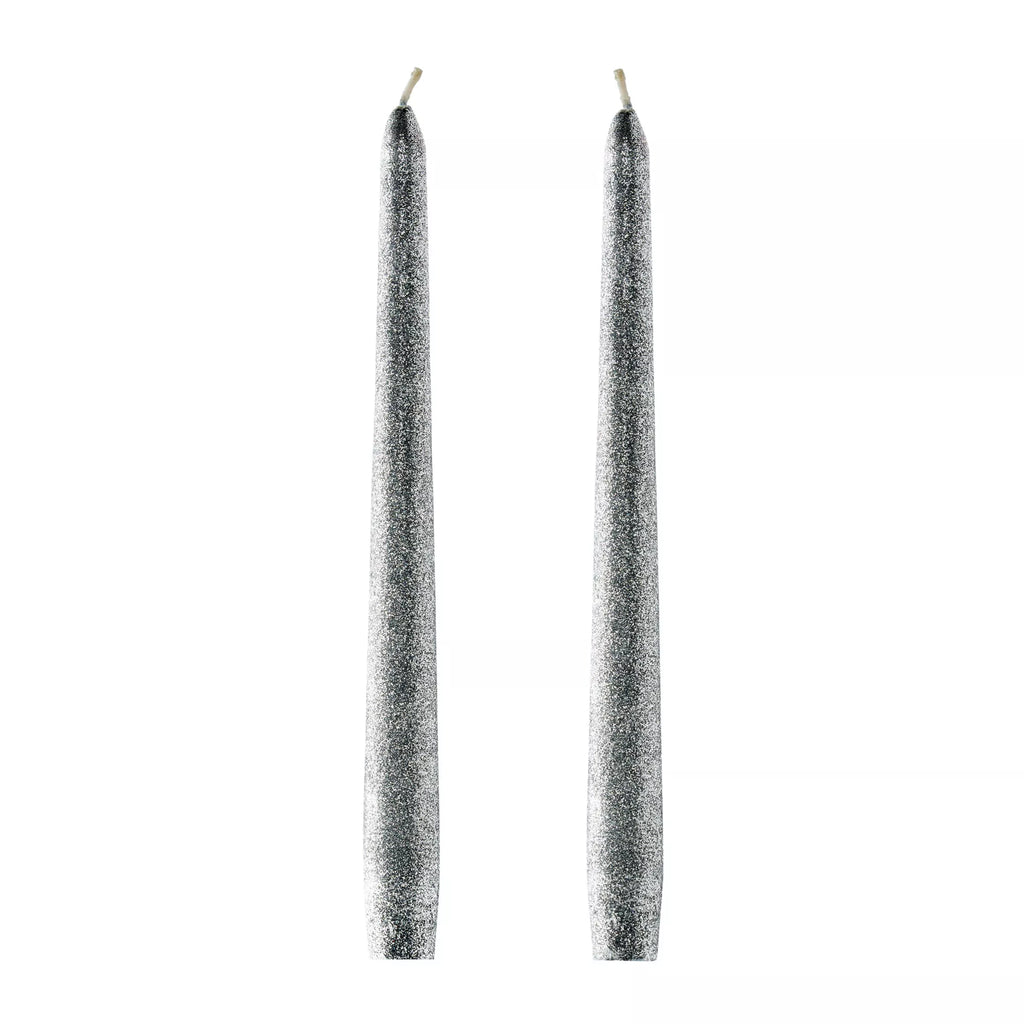 Enchant Black Glitter Drip Candles - 2 Pack