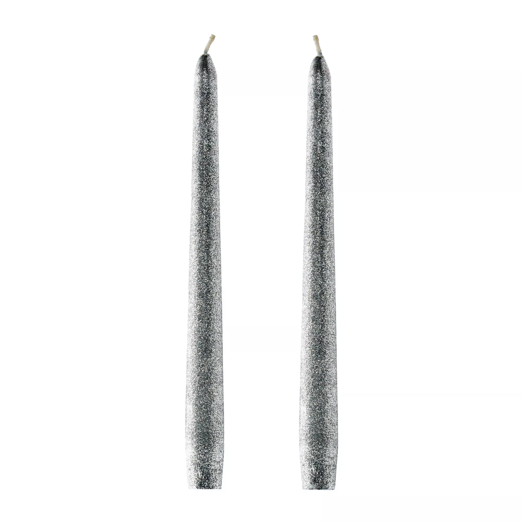 Enchant Black Glitter Drip Candles - 2 Pack