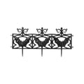Bat Lawn Stake Edges - 3 Pack