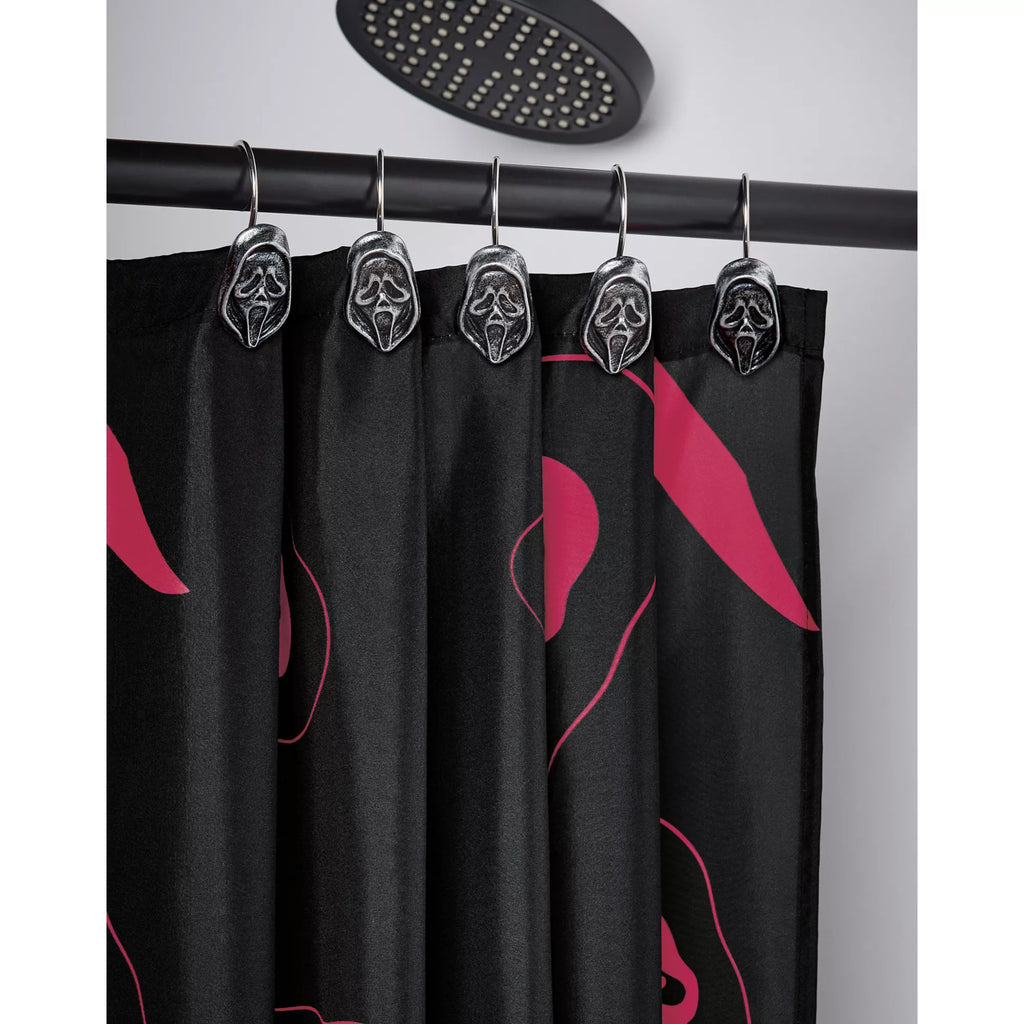 Ghost Face Shower Curtain Hooks