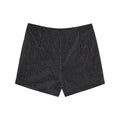 Adult Black Rhinestone Shorts