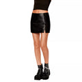 Black Side Zipper Skort