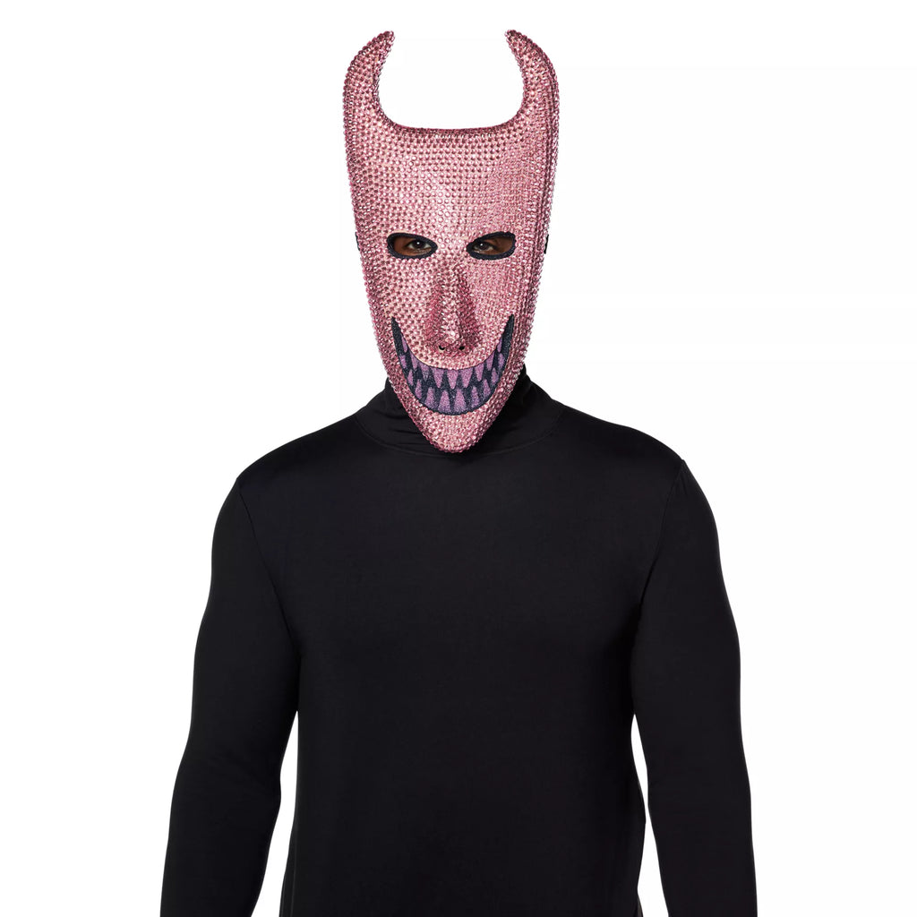 Bling Lock Pink Rhinestone Half Mask -  The Nightmare Before Christmas