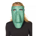 Bling Shock Green Rhinestone Half Mask -  The Nightmare Before Christmas