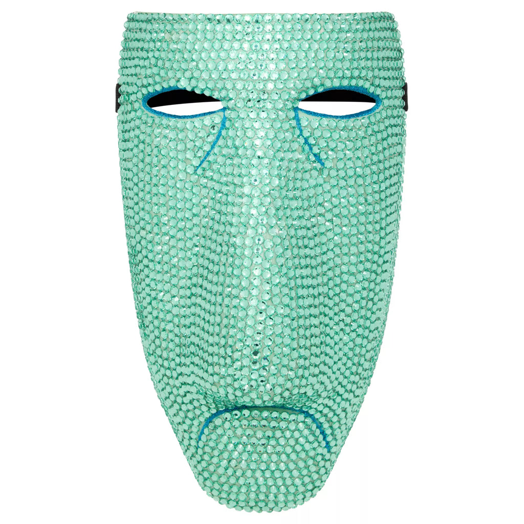 Bling Shock Green Rhinestone Half Mask -  The Nightmare Before Christmas
