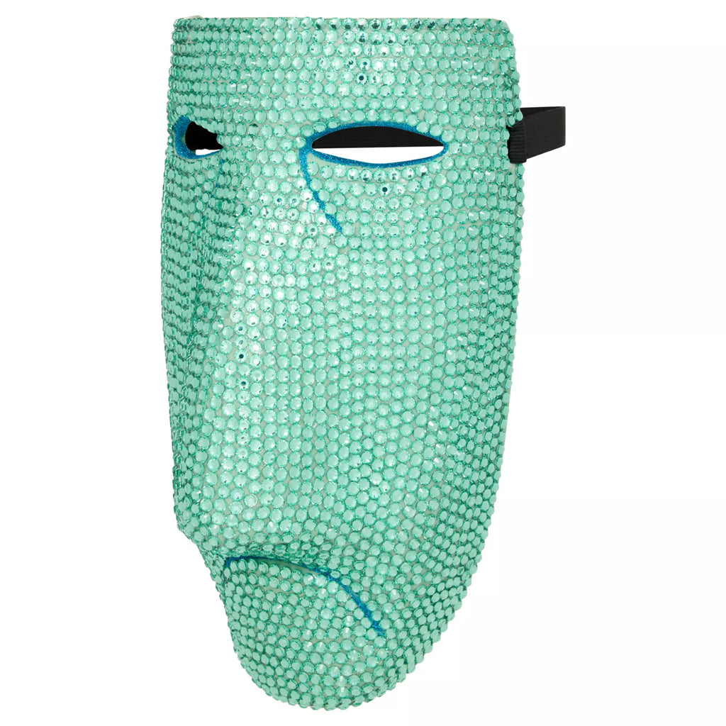 Bling Shock Green Rhinestone Half Mask -  The Nightmare Before Christmas
