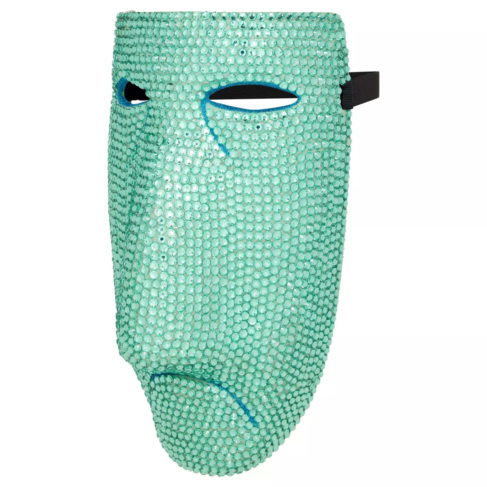 Bling Shock Green Rhinestone Half Mask -  The Nightmare Before Christmas
