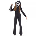 Kids Ghost Face Jumpsuit Costume