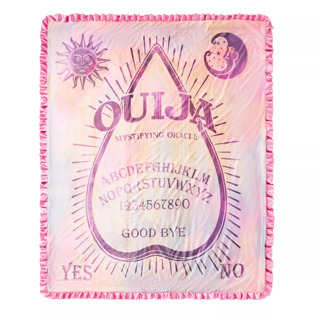 Pink Ouija Ruffle Fleece Blanket