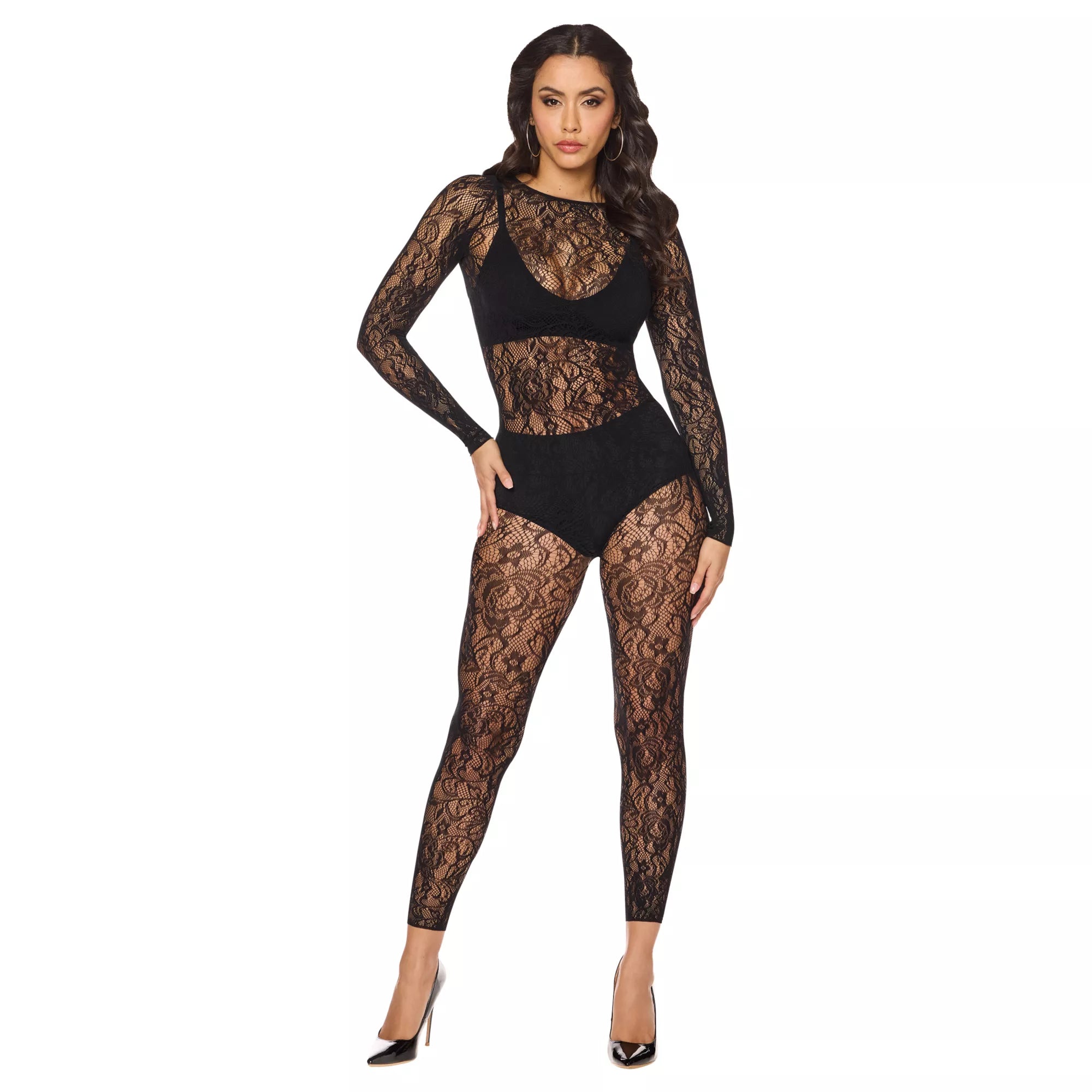 Open Back Lace Bodystocking