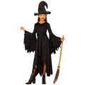 Kids Dark Gothic Witch Costume