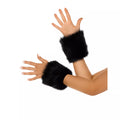 Black Fur Cuffs