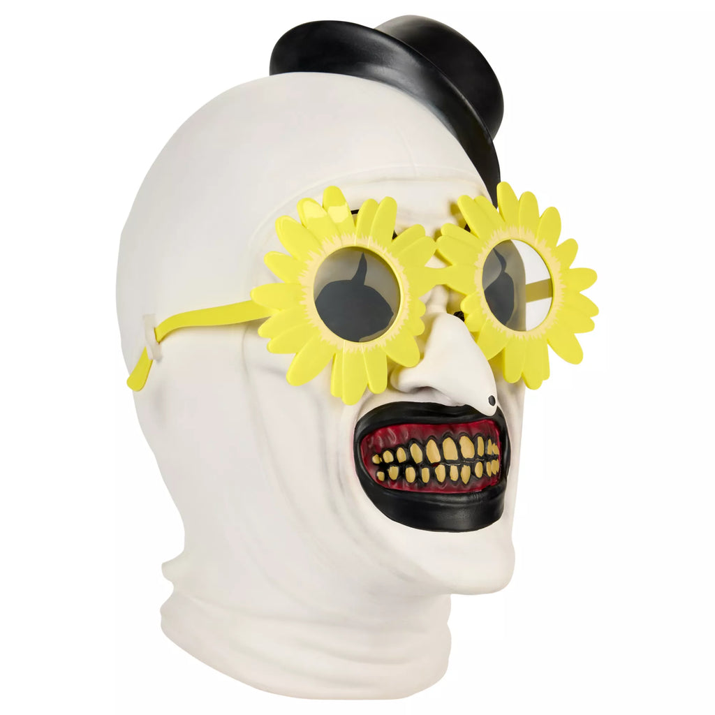 Art the Clown Full Mask with Sunflower Sunglasses - Terrifier
