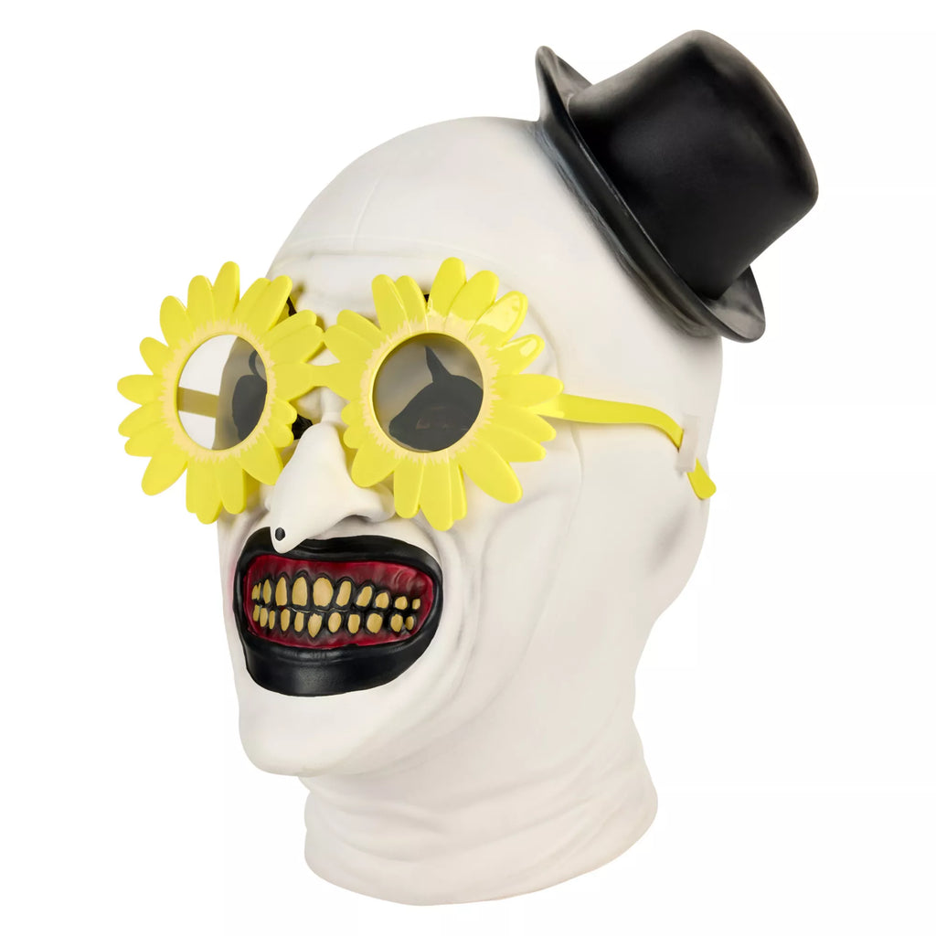 Art the Clown Full Mask with Sunflower Sunglasses - Terrifier