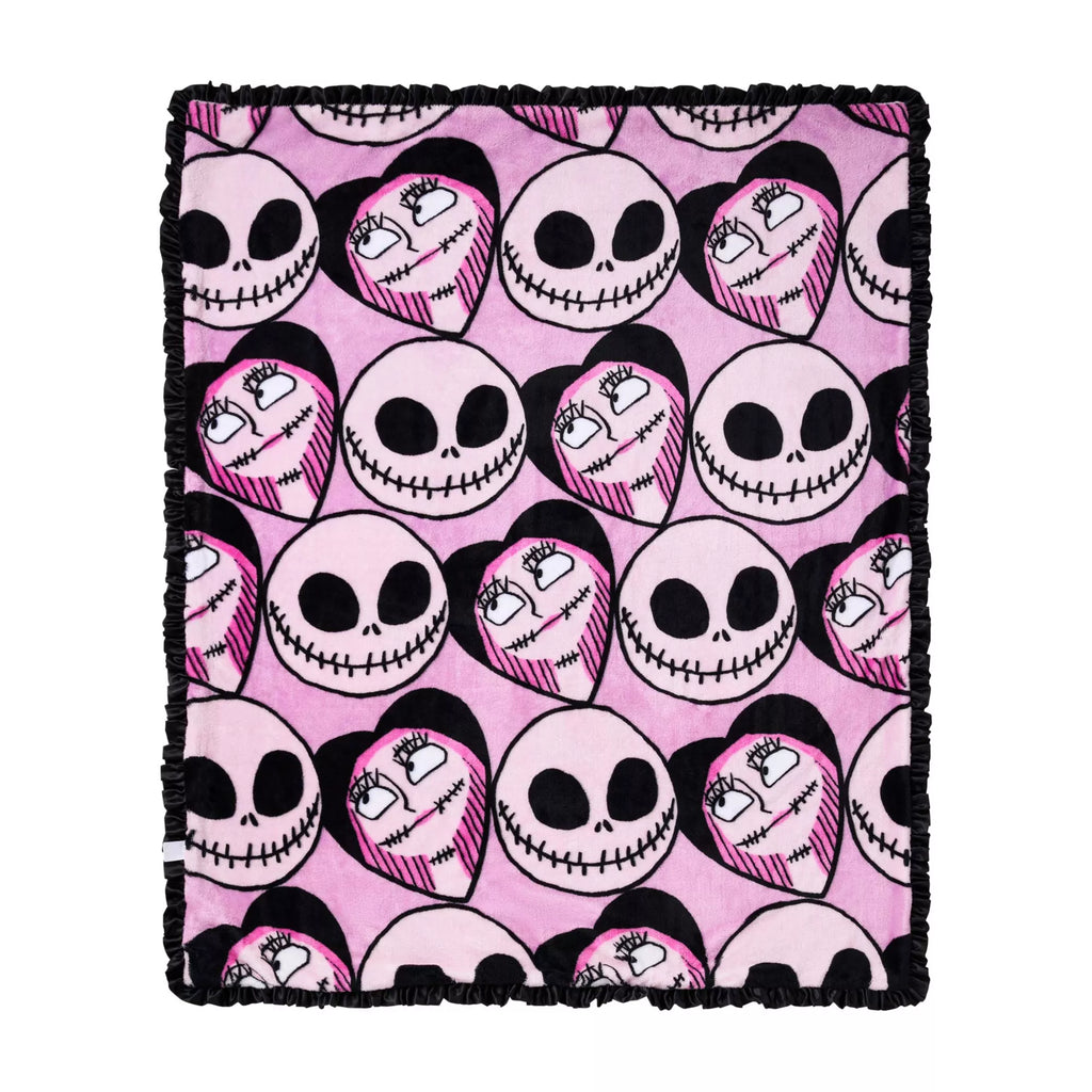 Jack and Sally Reversible Fleece Blanket - The Nightmare Before Christmas