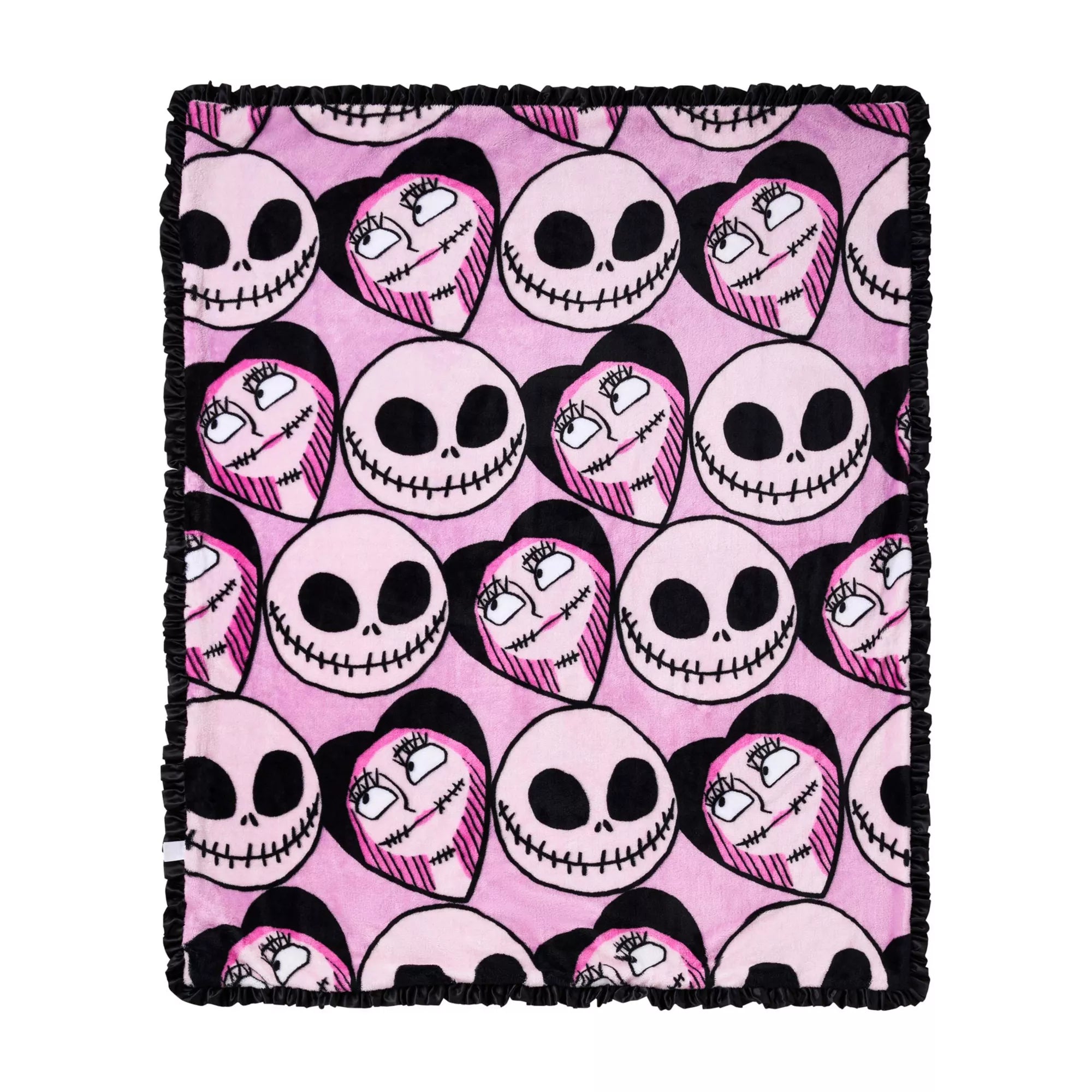 Jack and Sally Reversible Fleece Blanket - The Nightmare Before Christmas