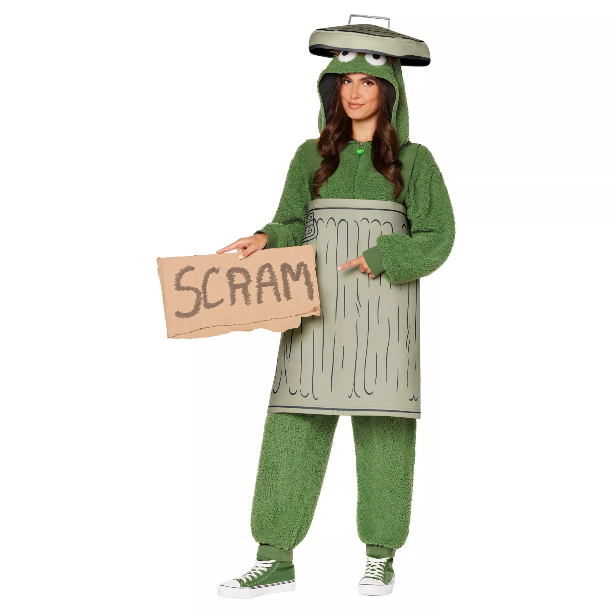 Adult Oscar the Grouch Costume - Sesame Street
