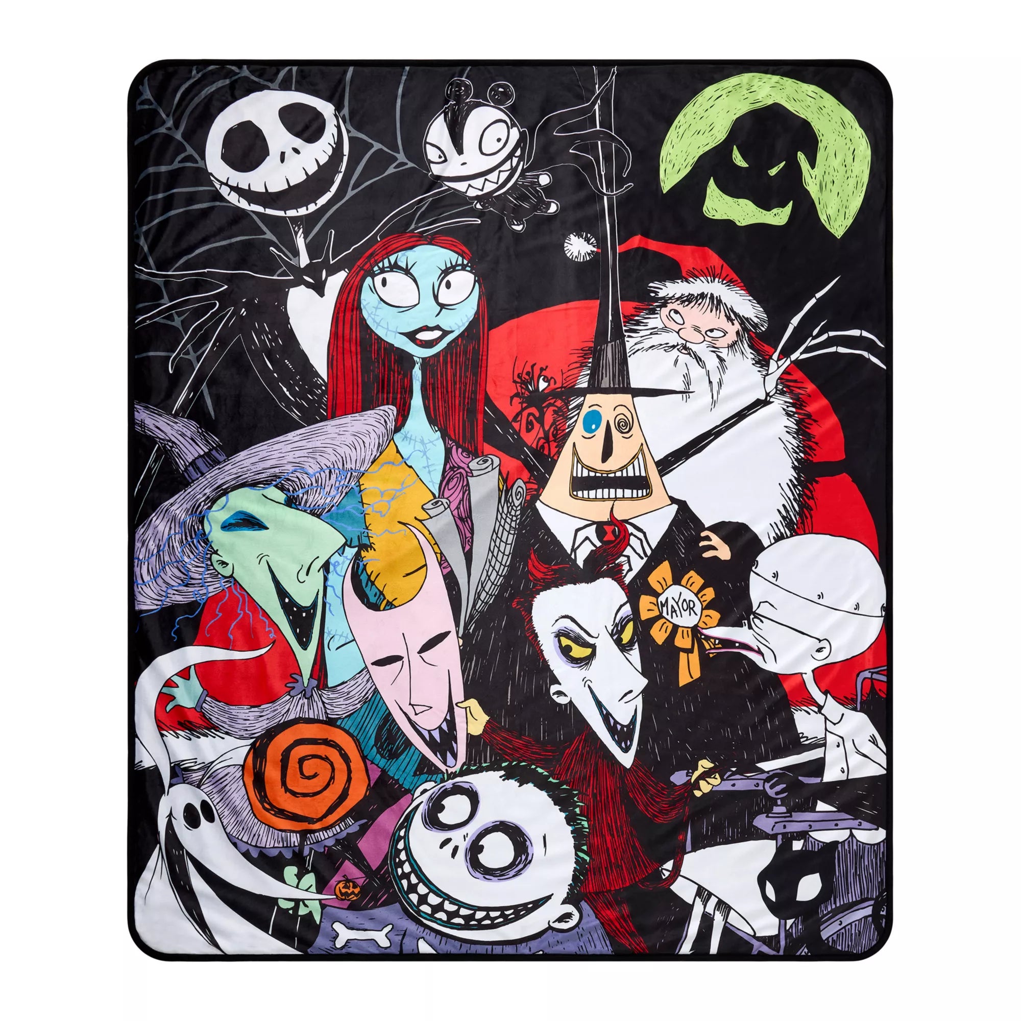 The Nightmare Before Christmas Icons Reversible Fleece Blanket