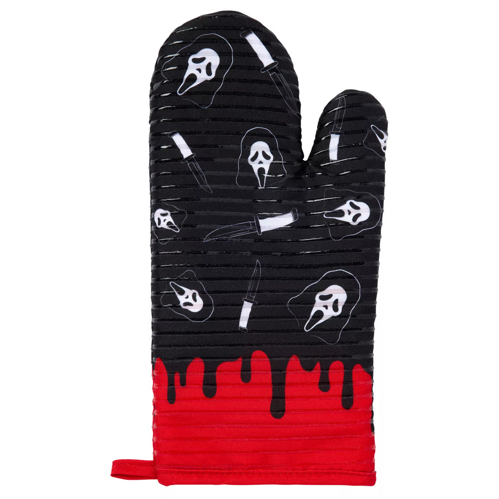 Ghost Face Oven Mitt and Pot Holder Set